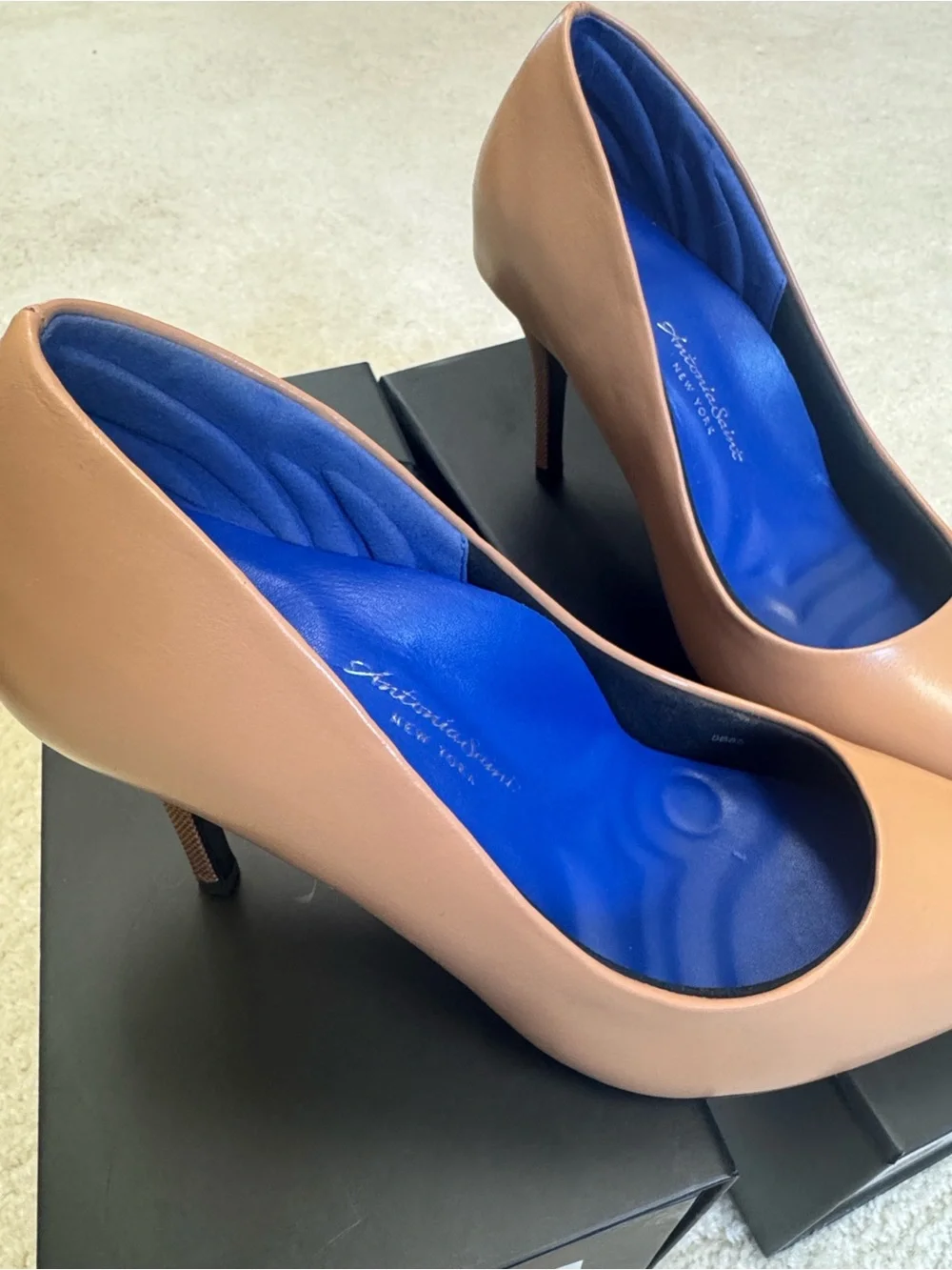Antonia Saint NY Victoria 2.0 Nude Pumps Heels 8.5 NIB